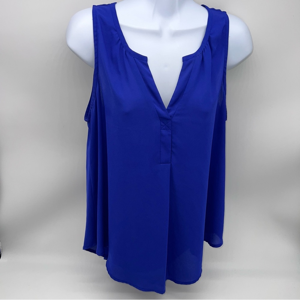Lush Royal Blue V-Neck Tank Top
